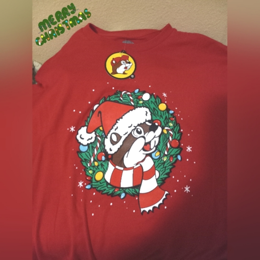 BUC-EE CHRISTMAS 🎄 SHIRT ADULT XL - NEW